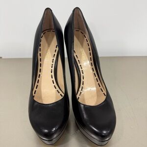 Enzo Angiolino black platform heels- size 8.5